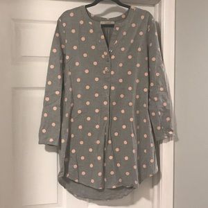 NWOT Loft Grey and Blush Dress - Size S